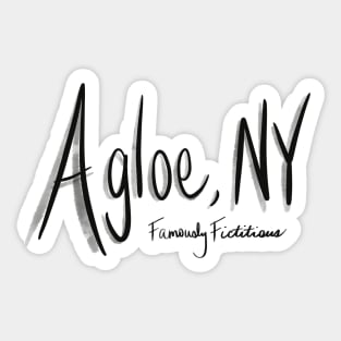 Agloe, NY - Famously Fictitious Sticker